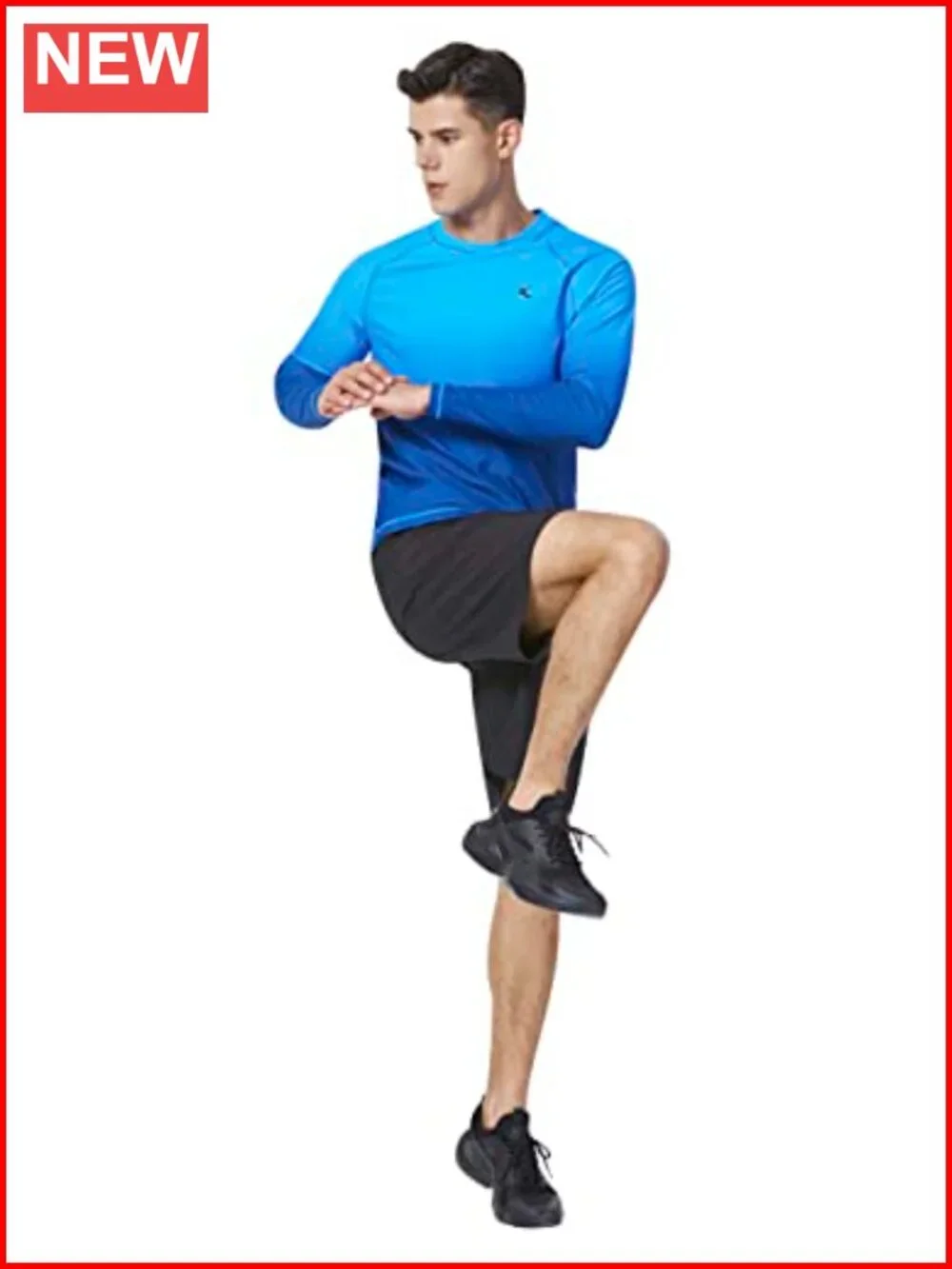 UPF 50+ Long Sleeve Rash Guard Quick Dry 4-Way Stretch UV Sun Protection Swim